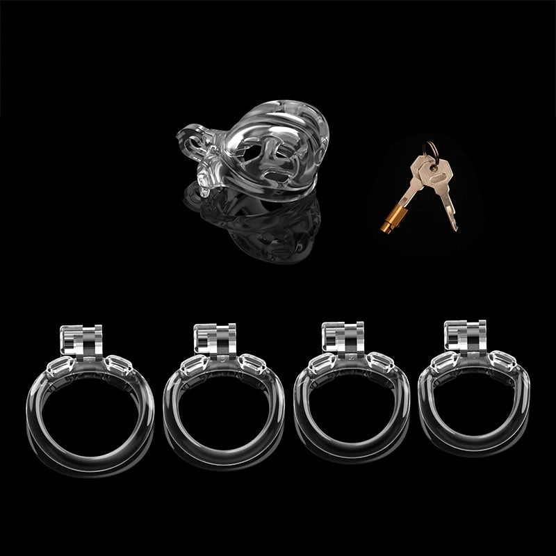 BDSM 3D Print Male Chastity Cage Set Anti Off Lock Penis Ring Cock Cage Kit Trainer Sex Toys Shop Sissy Adult Goods For Men 18+