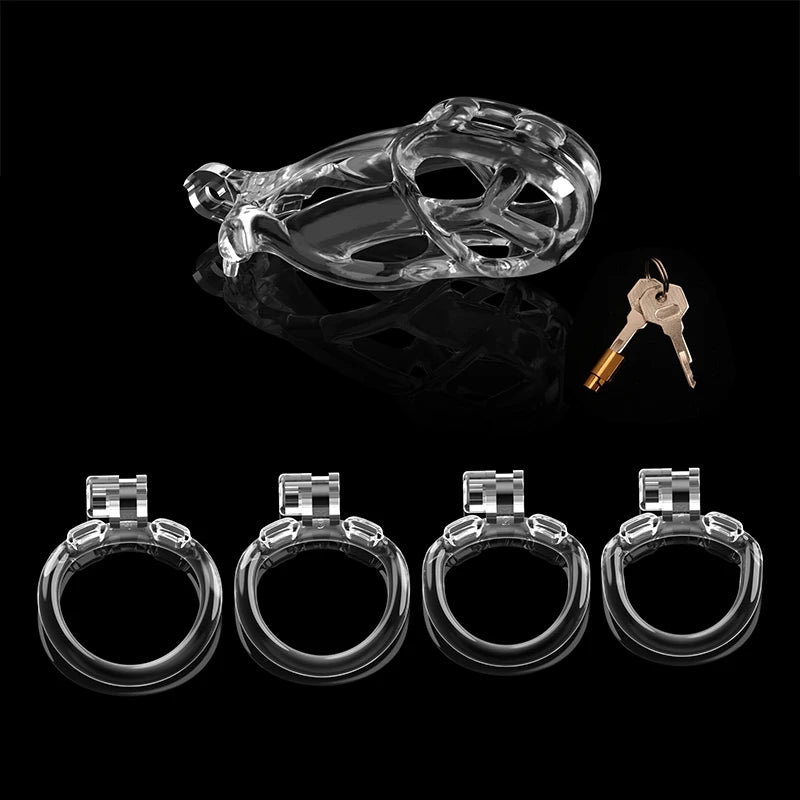 BDSM 3D Print Male Chastity Cage Set Anti Off Lock Penis Ring Cock Cage Kit Trainer Sex Toys Shop Sissy Adult Goods For Men 18+