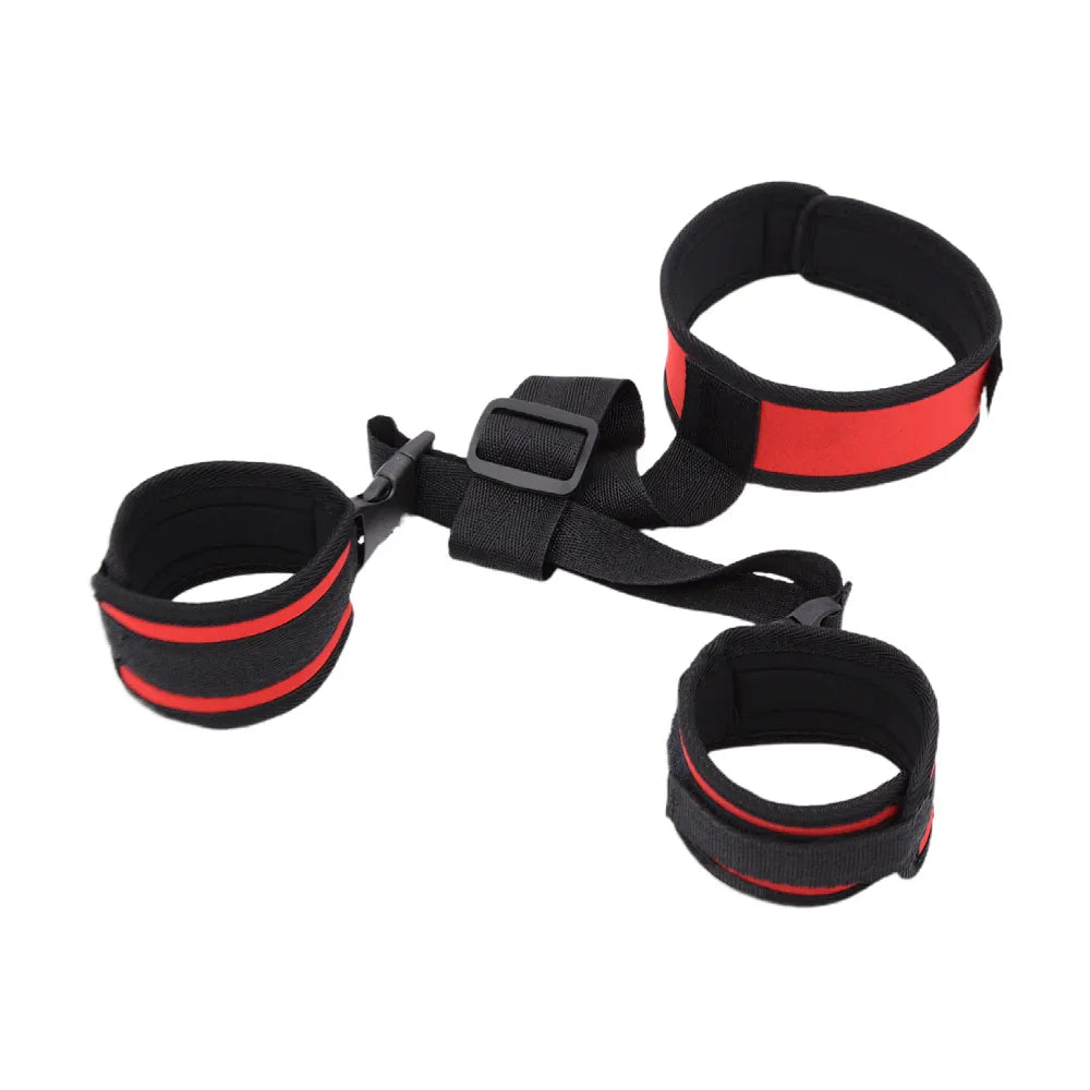 BDSM Bondage Handcuffs Eye Mask Neck Collar Slave Cuffs Restrain Ropes GXLOCK Store BDSM Bondage Handcuffs Eye Mask Neck Collar Slave Cuffs Restrain Ropes GXLOCK Store