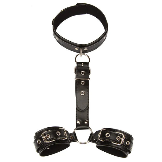 BDSM Bondage Handcuffs Neck Collar Whip Slave Cuffs Restrain Ropes Roleplay Tools Erotic Sex Toys for Couples Adult Games