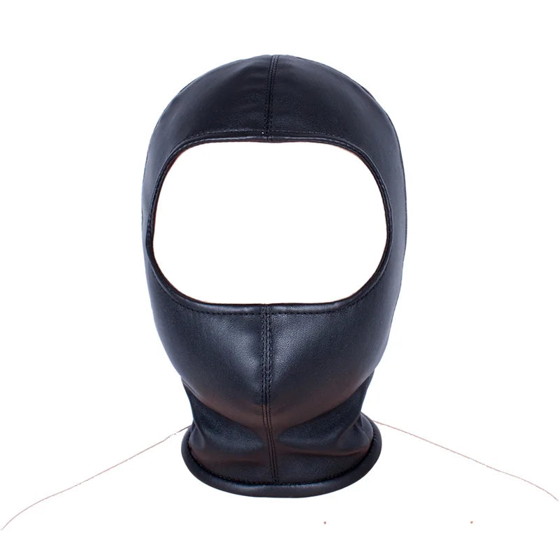 BDSM Bondage Leather Suspension Head Hood with mouth gag Adult Games Restraint Hanging Bondage adult sex toy for Couple