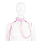 BDSM Bondage Sex Neck Collar with Leash PU Leather Slave Harness Choker Necklace SM Collar Restraints Sex Toys for Adults