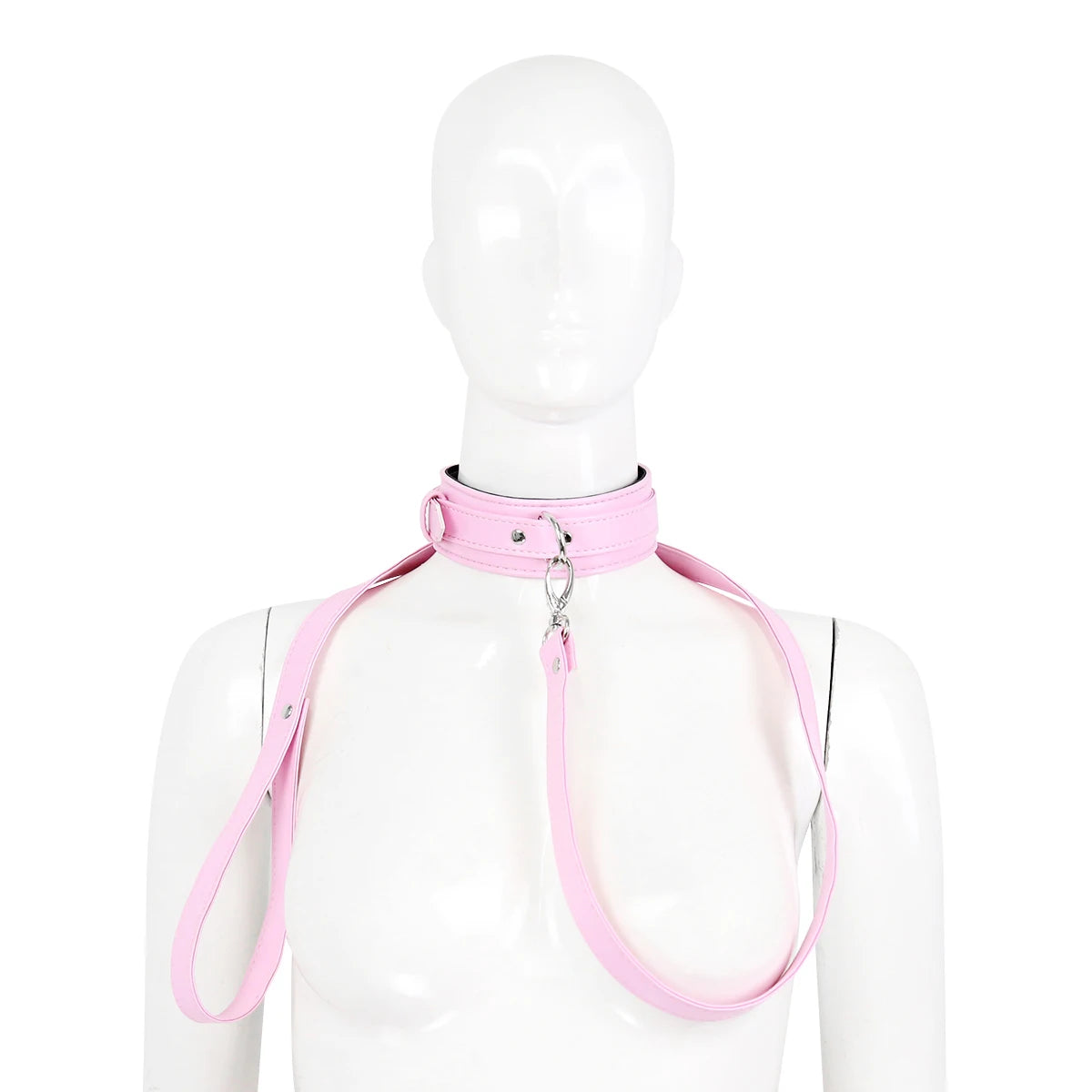 BDSM Bondage Sex Neck Collar with Leash PU Leather Slave Harness Choker Necklace SM Collar Restraints Sex Toys for Adults