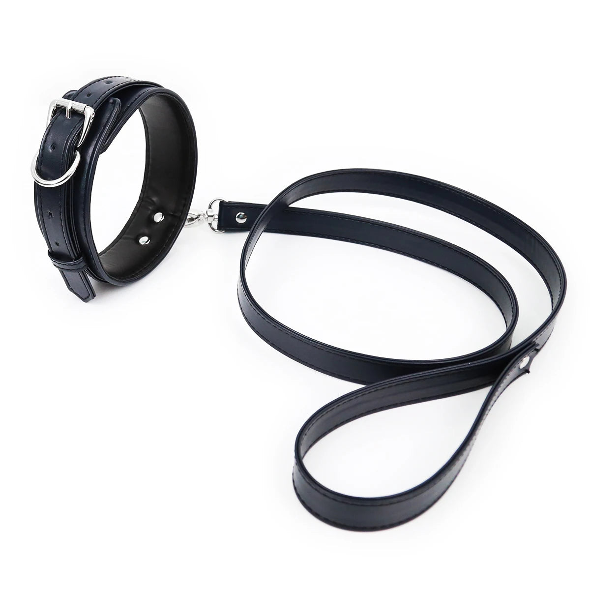 BDSM Bondage Sex Neck Collar with Leash PU Leather Slave Harness Choker Necklace SM Collar Restraints Sex Toys for Adults