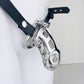 BDSM Chastity Cage Steel Cobra Strap Penis Rings Big Long Male Anti- Fall-off Cock Cage Lock Device Adults Sex Toys for Couple