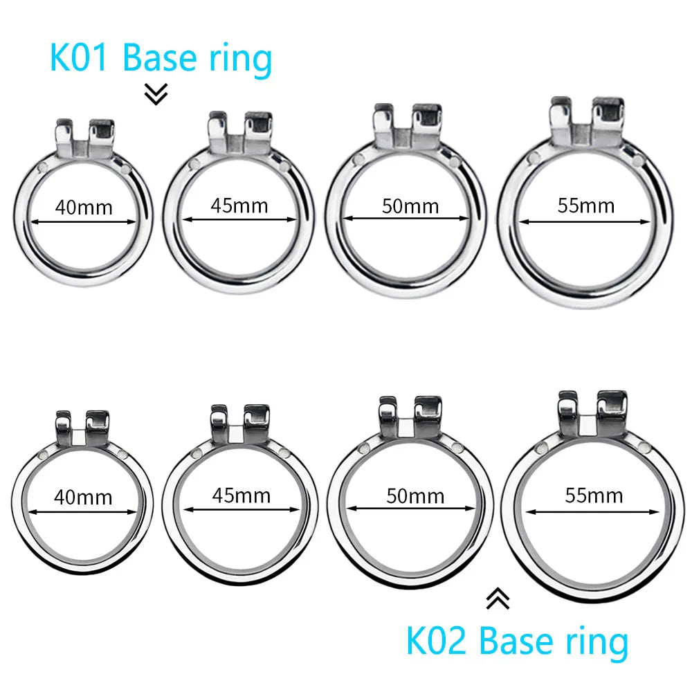 BDSM Hollow Mesh Stainless Steel Chastity Cage Set Metal Male Cock Cage Penis Ring Chastity Belt Husband Loyalty Sex Toy For Men