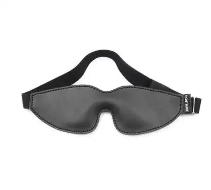 BDSM Leather Padded Blindfold Patch Eye Cover, Sleep Black-Out Mask Closure,Adult Sex Toys For Couples