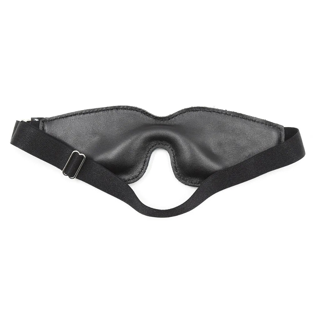 BDSM Leather Padded Blindfold Patch Eye Cover, Sleep Black-Out Mask Closure,Adult Sex Toys For Couples