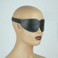 BDSM Leather Padded Blindfold Patch Eye Cover, Sleep Black-Out Mask Closure,Adult Sex Toys For Couples