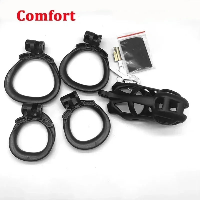 BDSM Male Chastity Device Cock Cage Sissy Lightweight Chastity Cages Invisible Lock Adult Abstinence Penis Bondage Male Sex Toys