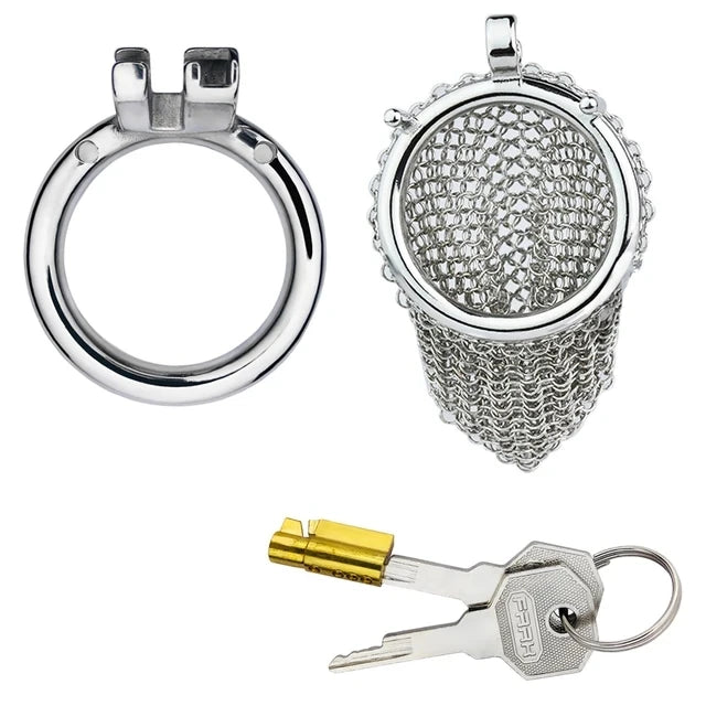 BDSM Mesh Chastity Cage Anti Removal 정조대 Male Chastity Device Mens Underpant Erection Denial Sissy Cock Lock for Penis Sex Shop