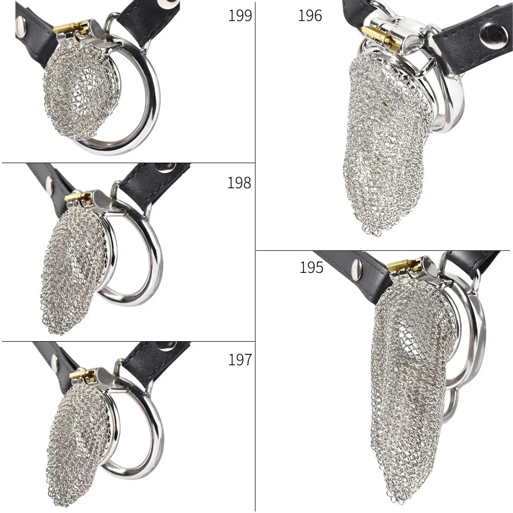 BDSM Mesh Chastity Cage Anti Removal 정조대 Male Chastity Device Mens Underpant Erection Denial Sissy Cock Lock for Penis Sex Shop