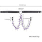BDSM Neck Choker Collar with Nipple Clamps Chain Adjustable Metal Clamps Necklaces Accessories for Women Adult Toys Sex Pleasure