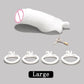 BDSM New Skin Male Chastity Device Ball Lock Bondage Trainer With4 Size Penis Rings Lightweight Cock Cages Sextoys For Men Sissy