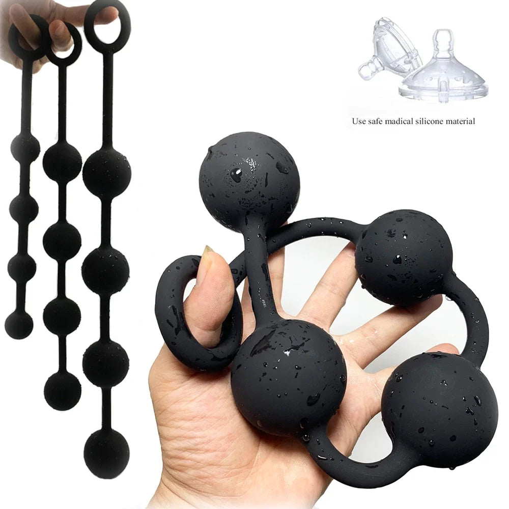 BDSM Sex Toys Anal Plug Deep Buttplug Silicone Anal Balls Sex Toys for Adults Erotic Toy Big Butt Plug Anal Beads Plugs Dilator