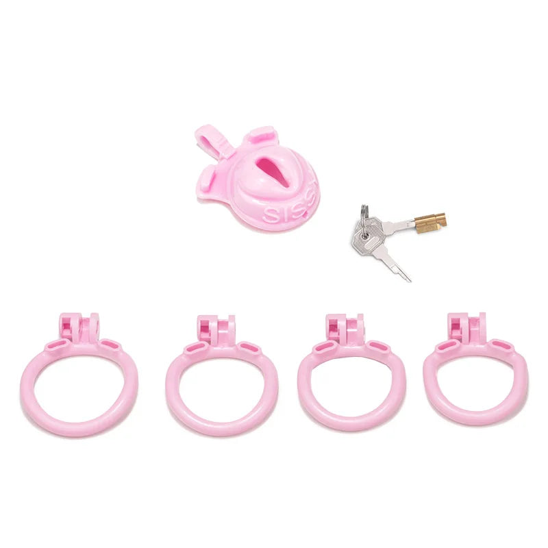 BDSM Sissy Inner/Micro Locked In Lust Male Chastity Cage 정조대Slave Male Chastity Device with 4 Penis Ring Sex Toys for Adults 18+