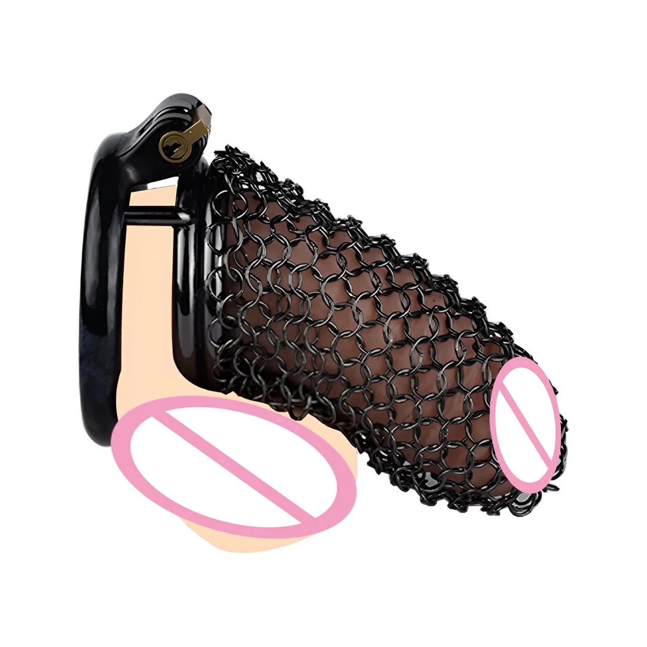 BDSM Stainless Steel Chastity Cock Cage Adult Sex Toys for Male Pleasure Hollow Mesh Design Penis Lock Cock rings Sex Toys Shop