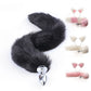 BDSM Toy Fox Tail Anal Plug with Hairpin Flirting Metal Butt Plug Tail Sex Toys for Woman Man Couples Cosplay Adult Game Shop