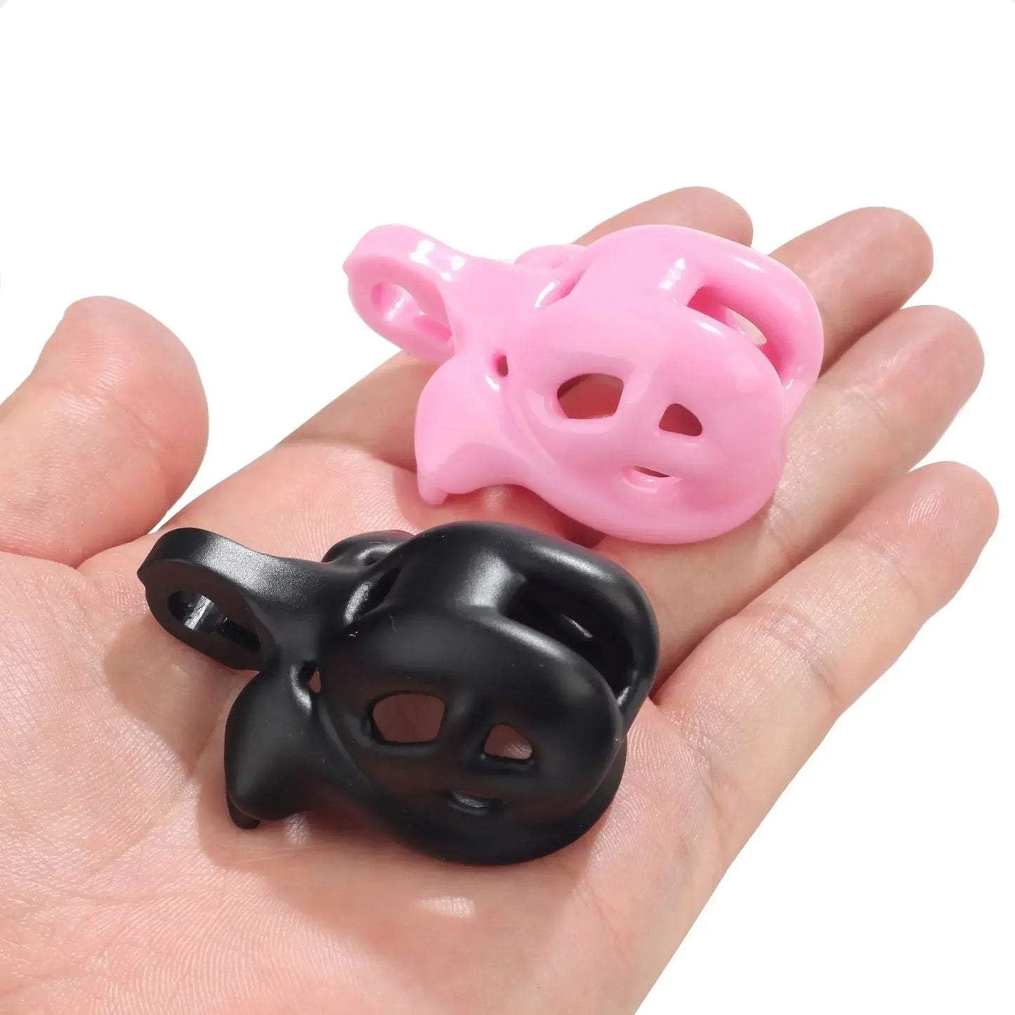 Baby Sizes Cobra Chastity Cage Devices Pink/Black/Whie Penis Lock with 4 Size Cock Rings Men Cuckold Lockdown Bird Adult Sex Toy