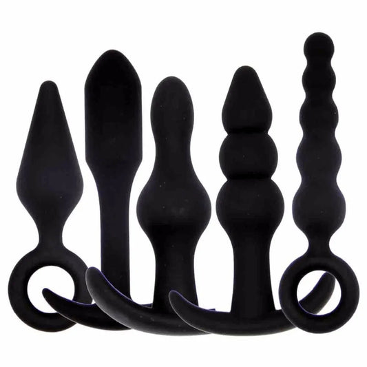 Backyard 5-piece Set Of Silicone Backyard Sex Toys Anal Plug Adult Products Massage For Women Men dp sm Couples Po'sition Shop