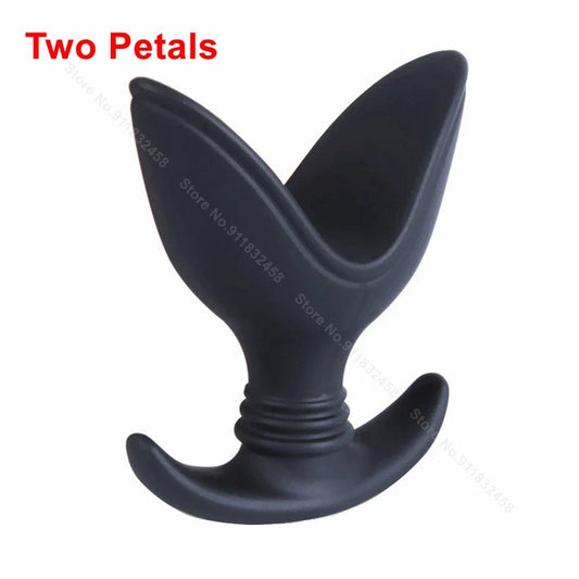 Backyard Sex Toys For Beginner Black Waterproof Soft Silicone V Port Butt Plug Prostate Massager Adult Sex Toys Anal Plug