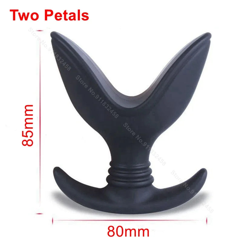 Backyard Sex Toys For Beginner Black Waterproof Soft Silicone V Port Butt Plug Prostate Massager Adult Sex Toys Anal Plug