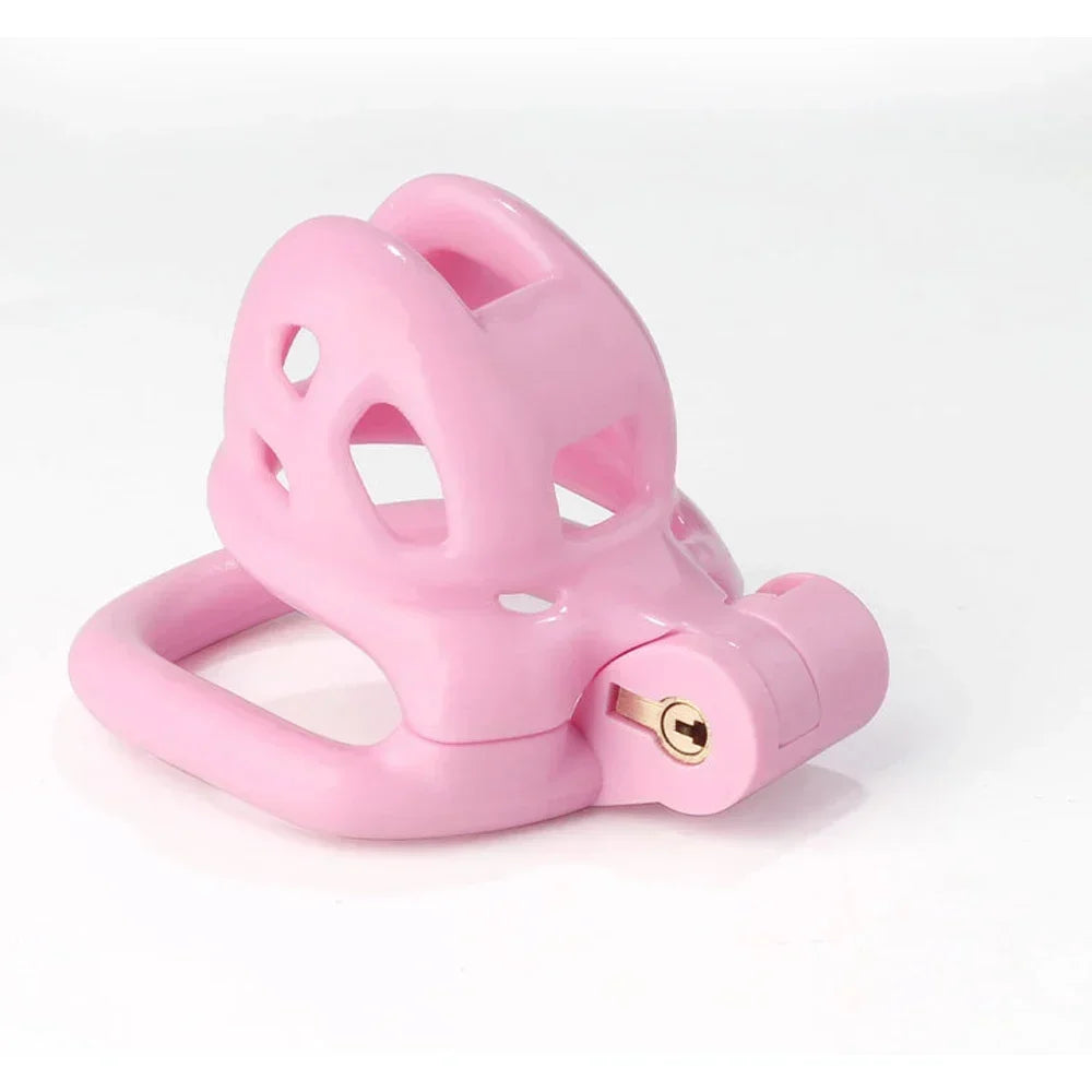 Bdsm 2024 New mini Pink Cobra Chastity Cage Sissy Male Sextoys Chastity Device Penis Rings Male With 4 Size Men'S Adult Goods 18