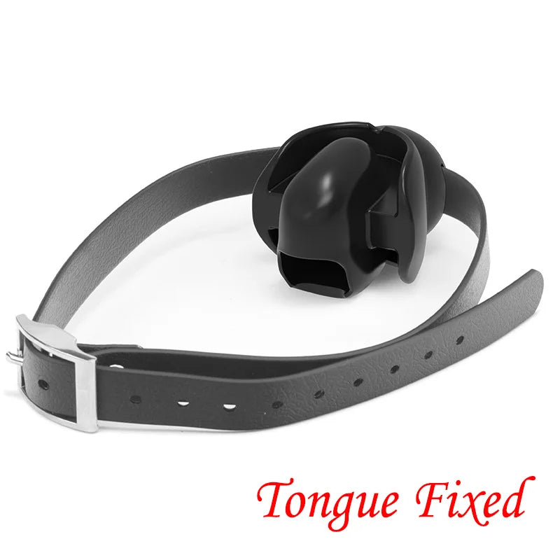 Bdsm Adult Games Tongue Fixed Sex Toys For Couples Erotic Oral Latex Mouth Plug Safe Latex Fetish Bondage Open Mouth Sextoy Shop