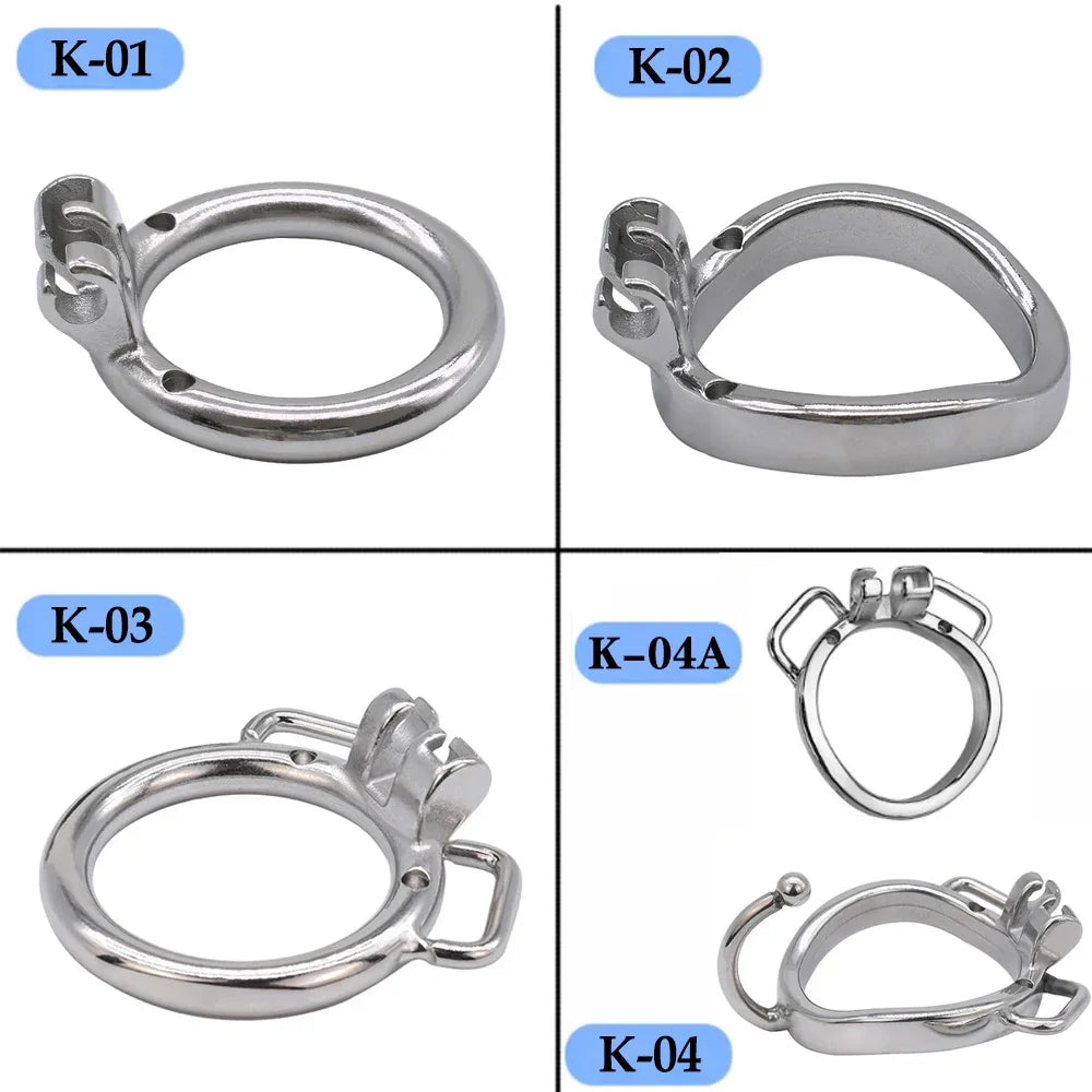 Bdsm Flat Chastity Cage with Soft Urethral Catheter for Sissy Gay Penis Ring Bondage Cock Lock Femboy Sex Toy Adult Sex Shop 18+