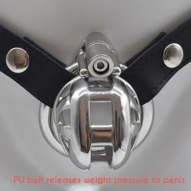 Bdsm High Quality Steel Male Chastity Cage Sissy Cock Cage Hand-Polished Penis Ring Cock Ring Cobra Trainer Chastity Belt 18+