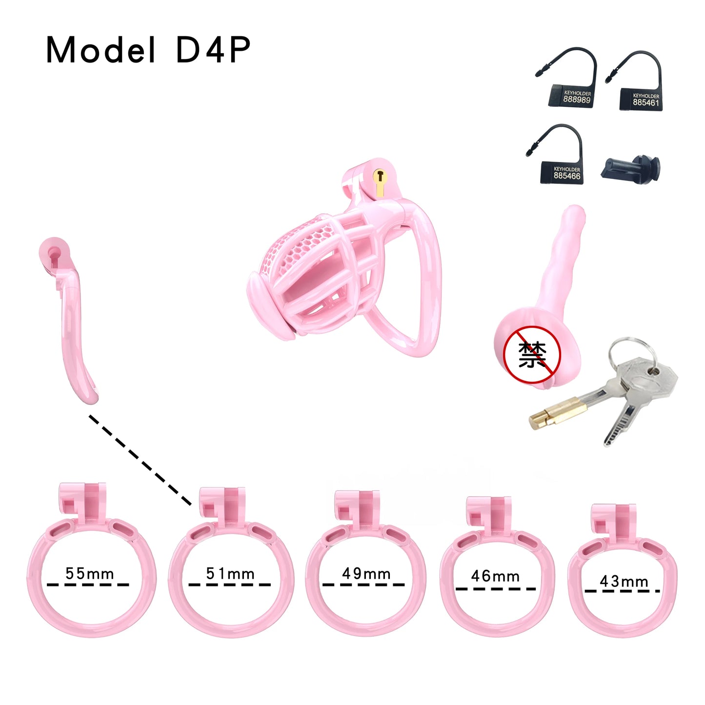 Bdsm Honeycomb Clear Male Chastity Cage정조대 3D Printed Lightweight 5 Sizes Penis Cock Cage Lock With 5 Base Ring Sex Toys For Men