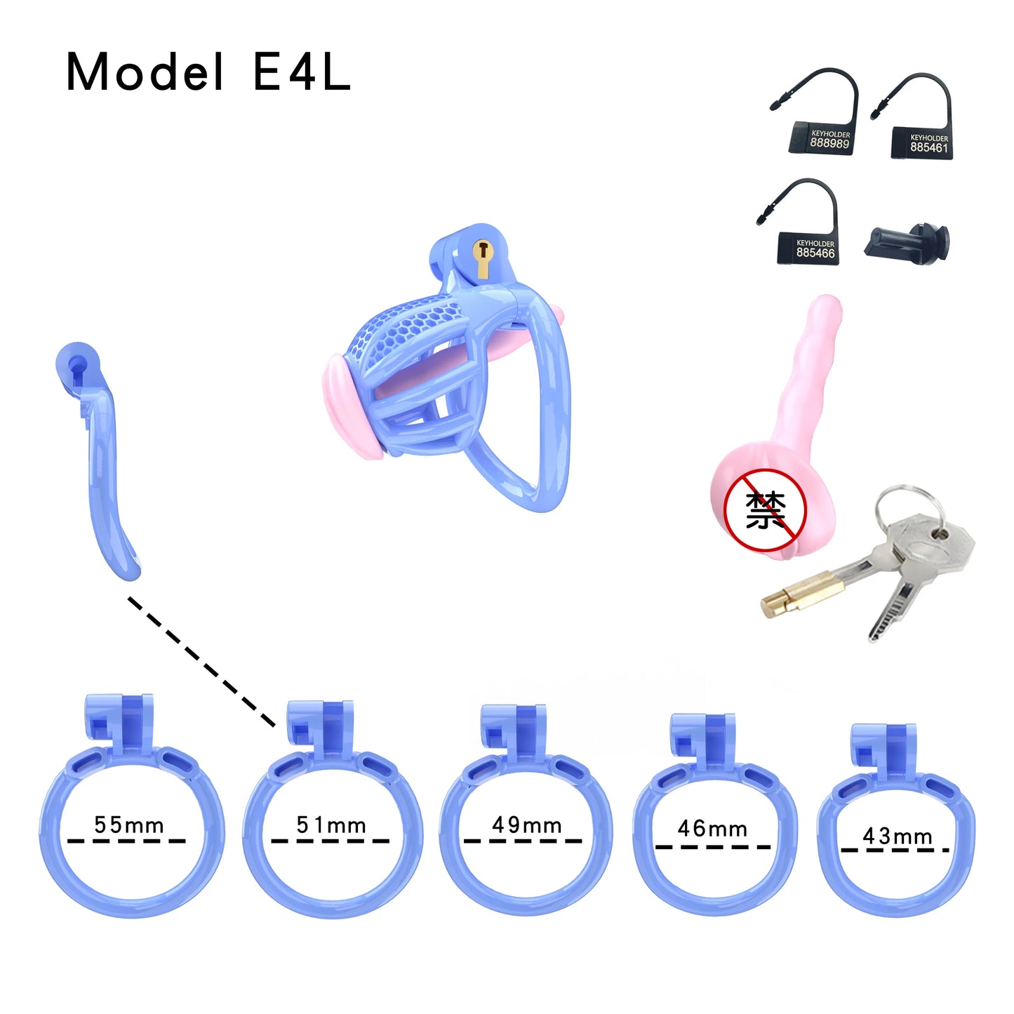 Bdsm Honeycomb Clear Male Chastity Cage정조대 3D Printed Lightweight 5 Sizes Penis Cock Cage Lock With 5 Base Ring Sex Toys For Men