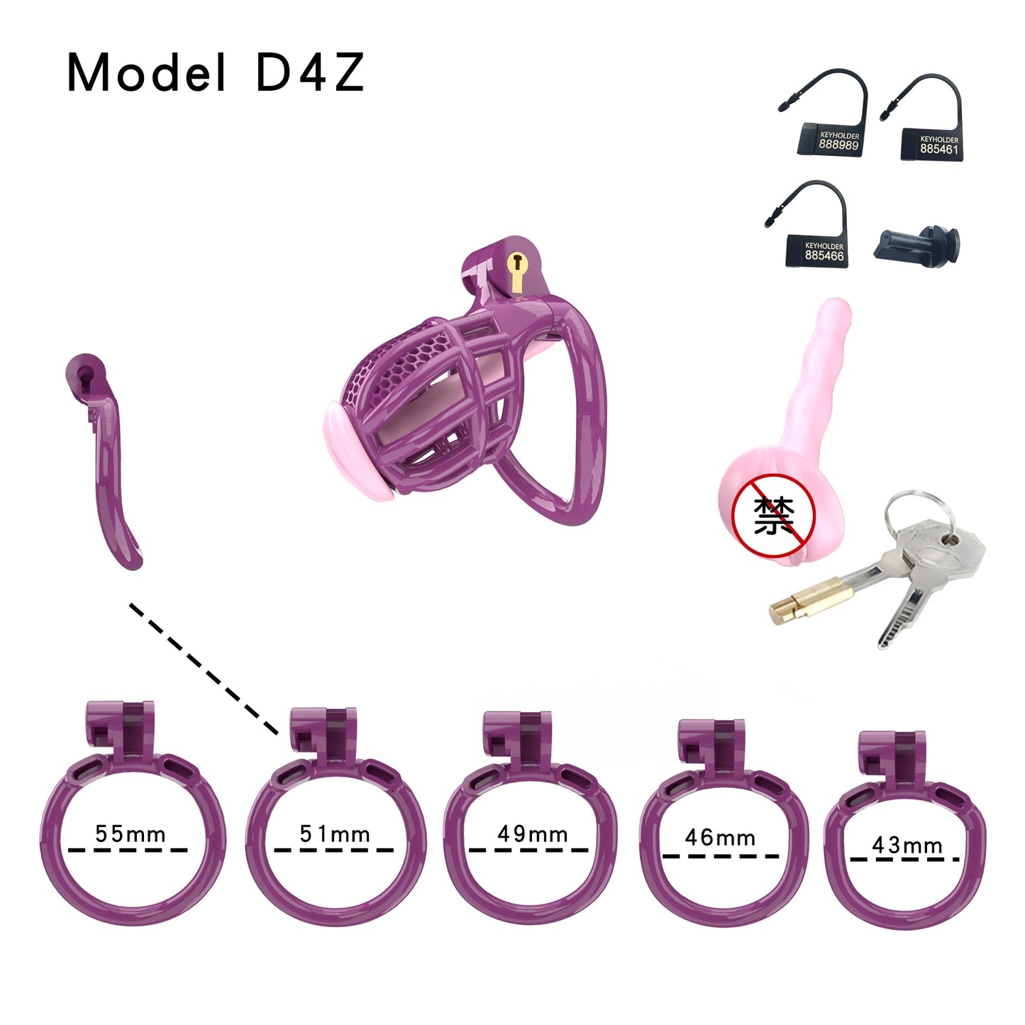 Bdsm Honeycomb Clear Male Chastity Cage정조대 3D Printed Lightweight 5 Sizes Penis Cock Cage Lock With 5 Base Ring Sex Toys For Men