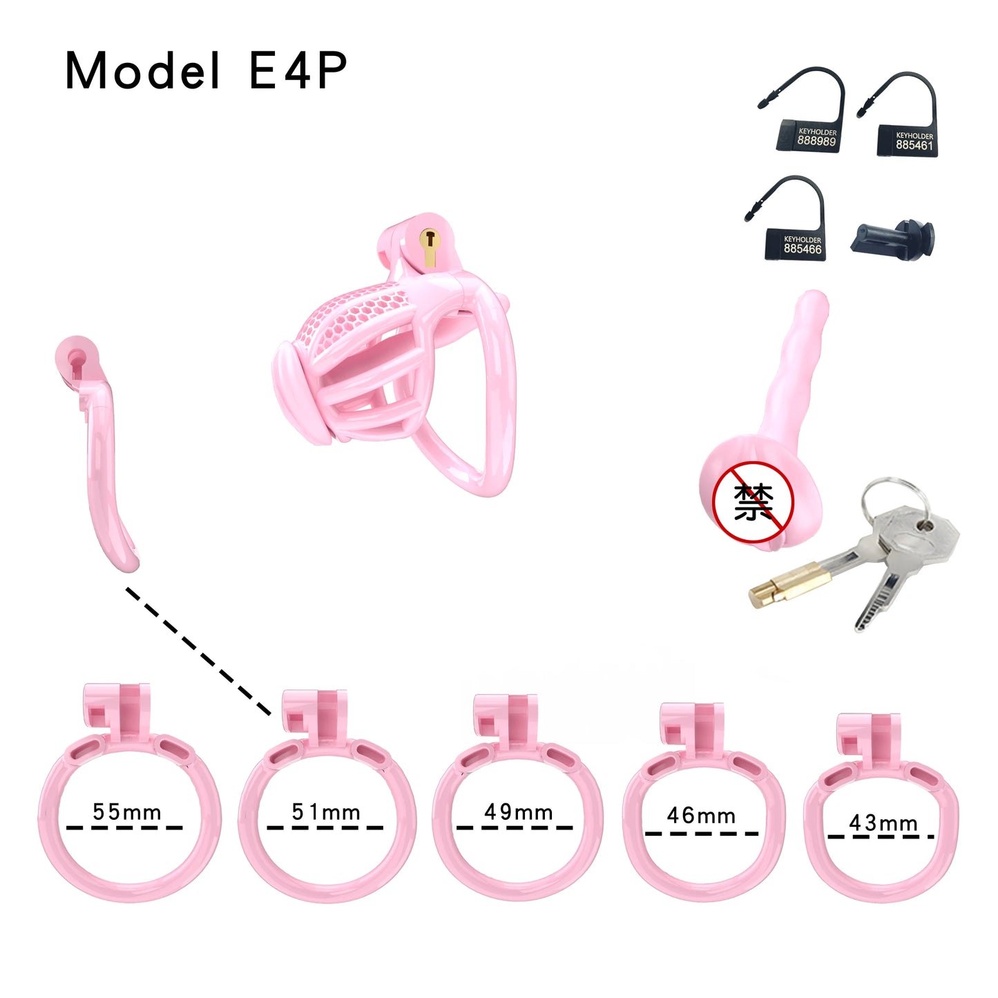 Bdsm Honeycomb Clear Male Chastity Cage정조대 3D Printed Lightweight 5 Sizes Penis Cock Cage Lock With 5 Base Ring Sex Toys For Men