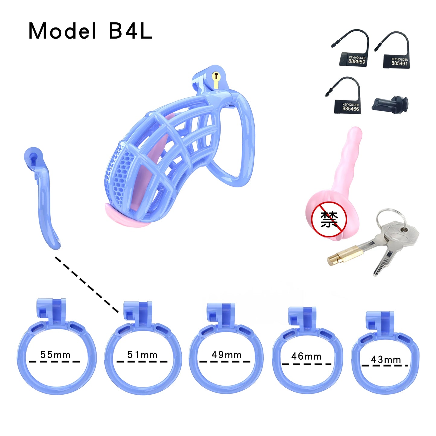 Bdsm Honeycomb Clear Male Chastity Cage정조대 3D Printed Lightweight 5 Sizes Penis Cock Cage Lock With 5 Base Ring Sex Toys For Men