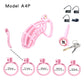 Bdsm Honeycomb Clear Male Chastity Cage정조대 3D Printed Lightweight 5 Sizes Penis Cock Cage Lock With 5 Base Ring Sex Toys For Men