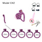 Bdsm Honeycomb Clear Male Chastity Cage정조대 3D Printed Lightweight 5 Sizes Penis Cock Cage Lock With 5 Base Ring Sex Toys For Men