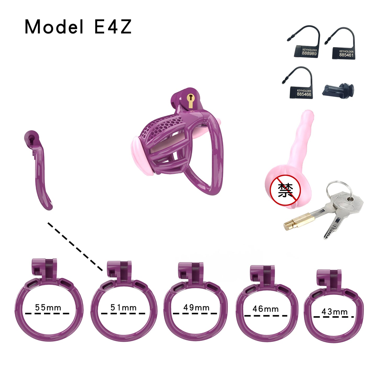 Bdsm Honeycomb Clear Male Chastity Cage정조대 3D Printed Lightweight 5 Sizes Penis Cock Cage Lock With 5 Base Ring Sex Toys For Men