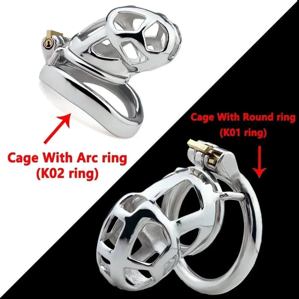 Bdsm Male Chastity Cage Sex Toys Discreet Sissy Femboy 정조대 Metal Cobra Cock Cage Device Penis Ring Erotic Urethral Lock Sex Toys