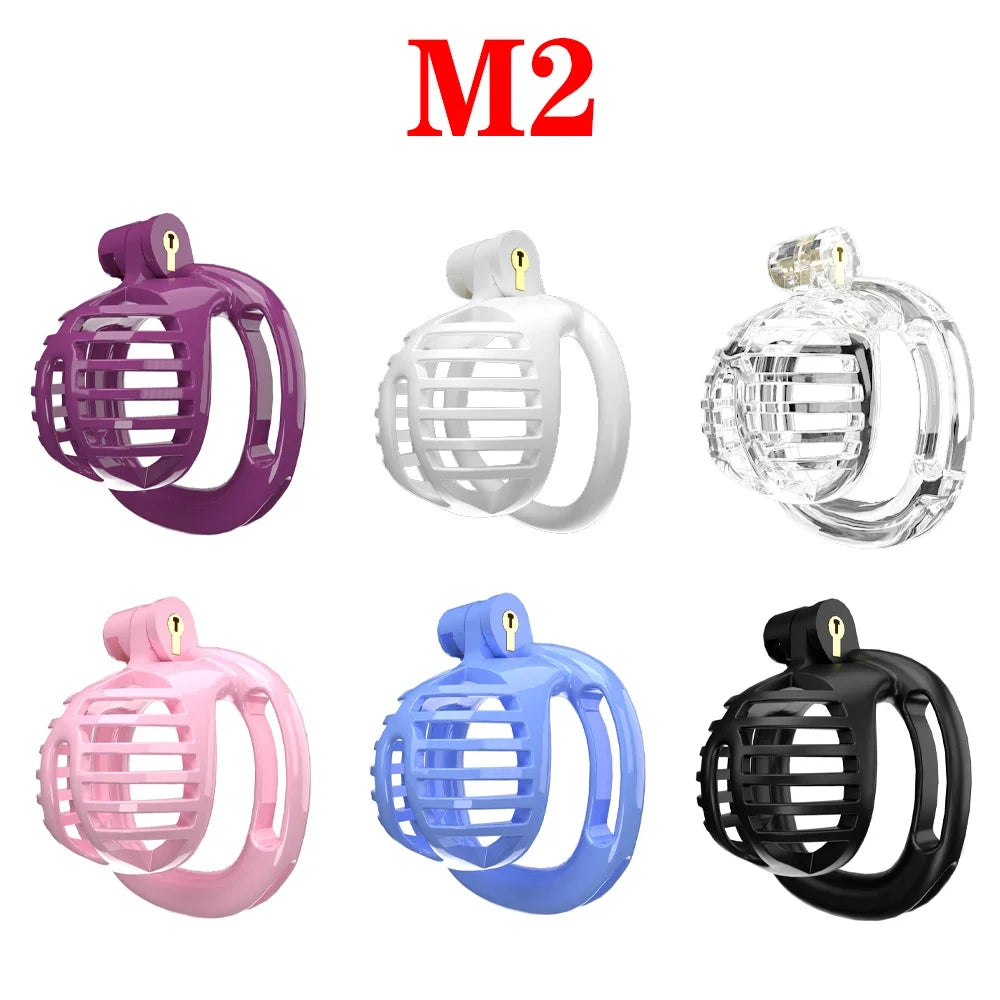 Bdsm Male Chastity Device Cock Cage Lightweight Chastity Cage정조대Body-Safe ABS Penis Cage for Men with 5 Different Sizes Ring 18+