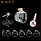 Bdsm Male Chastity Device Cock Cage Lightweight Chastity Cage정조대Body-Safe ABS Penis Cage for Men with 5 Different Sizes Ring 18+