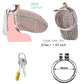 Bdsm Men's Stainless Steel Mesh Chastity Cage Smooth Small Cock Lock Lightweight Erect Denial Control Penis Lock Sex Toy For Men