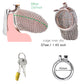 Bdsm Men's Stainless Steel Mesh Chastity Cage Smooth Small Cock Lock Lightweight Erect Denial Control Penis Lock Sex Toy For Men