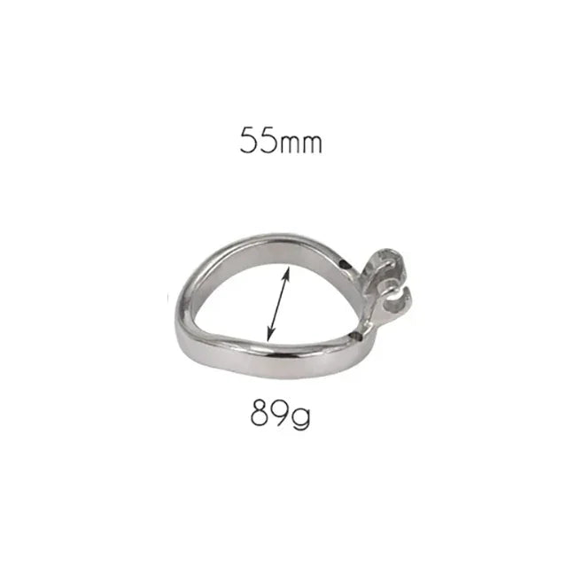 Bdsm Men's Stainless Steel Mesh Chastity Cage Smooth Small Cock Lock Lightweight Erect Denial Control Penis Lock Sex Toy For Men