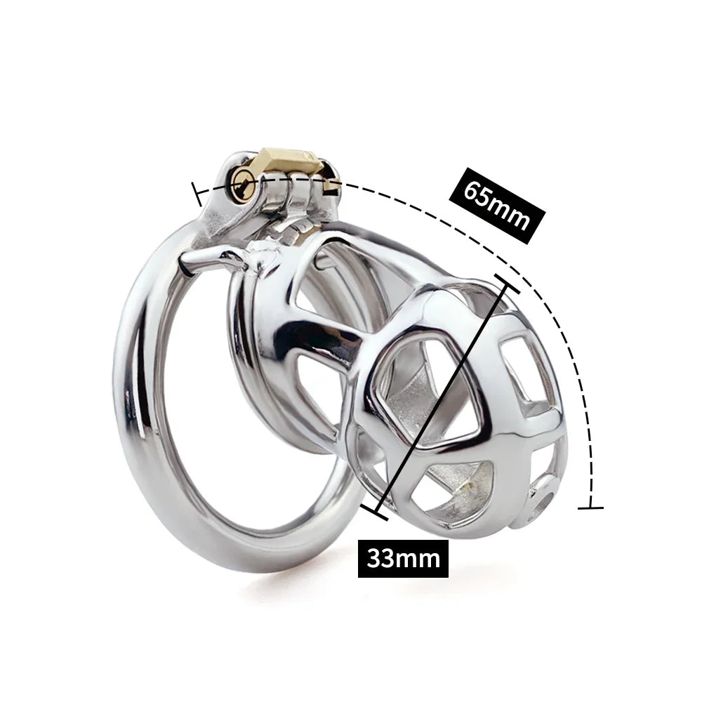 Bdsm Metal Cobra Male Chastity Cage Device 정조대 Hand-Polished콕링Cock Rings Sissy Cock Cages Trainer Sex Products Sex Toys For Men