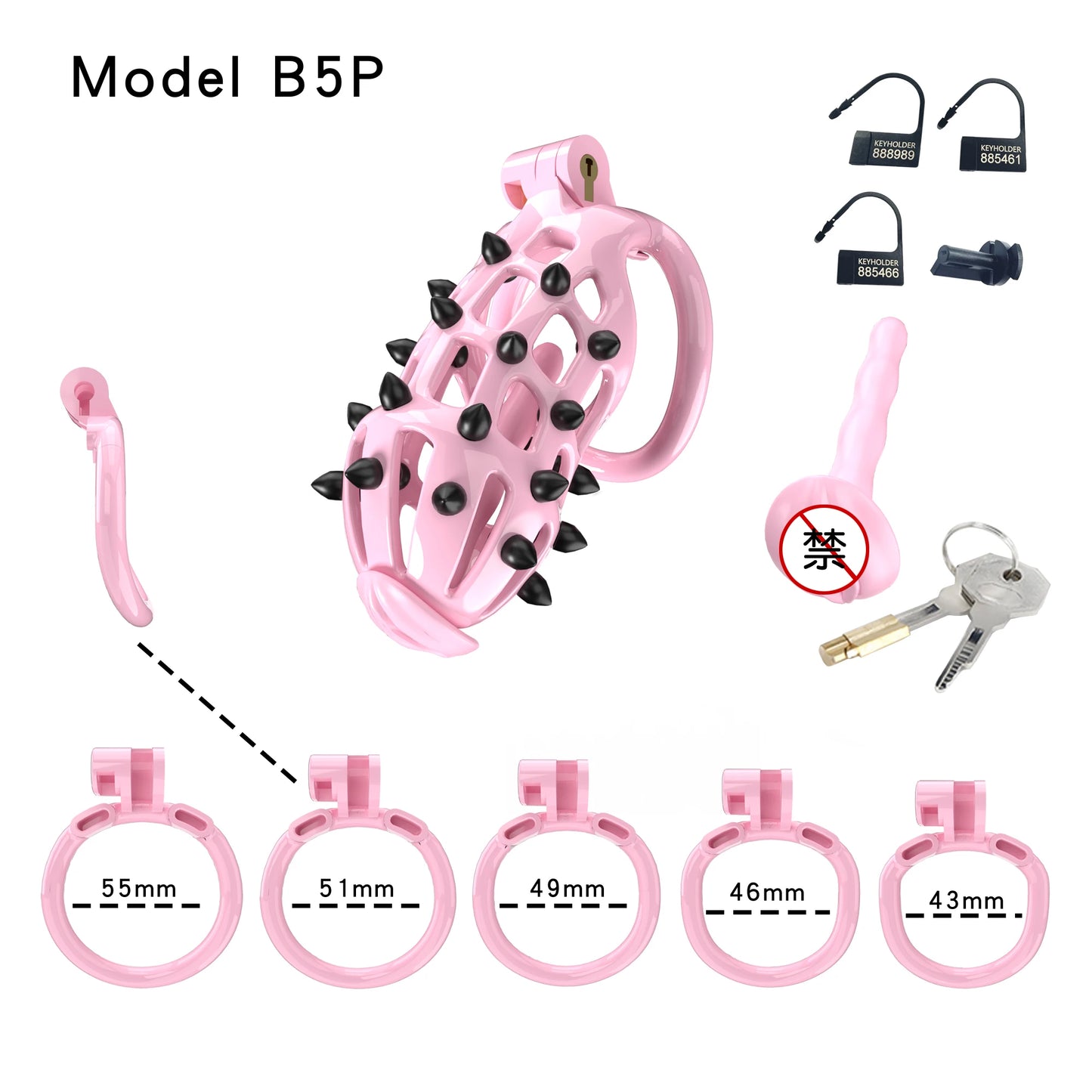 Bdsm Pink Chastity Cage With Pink Spikes Erotic Chastity Cage정조대Sissy Male Cock Cage Penis Wear Alternative Stimulation Sex Toys