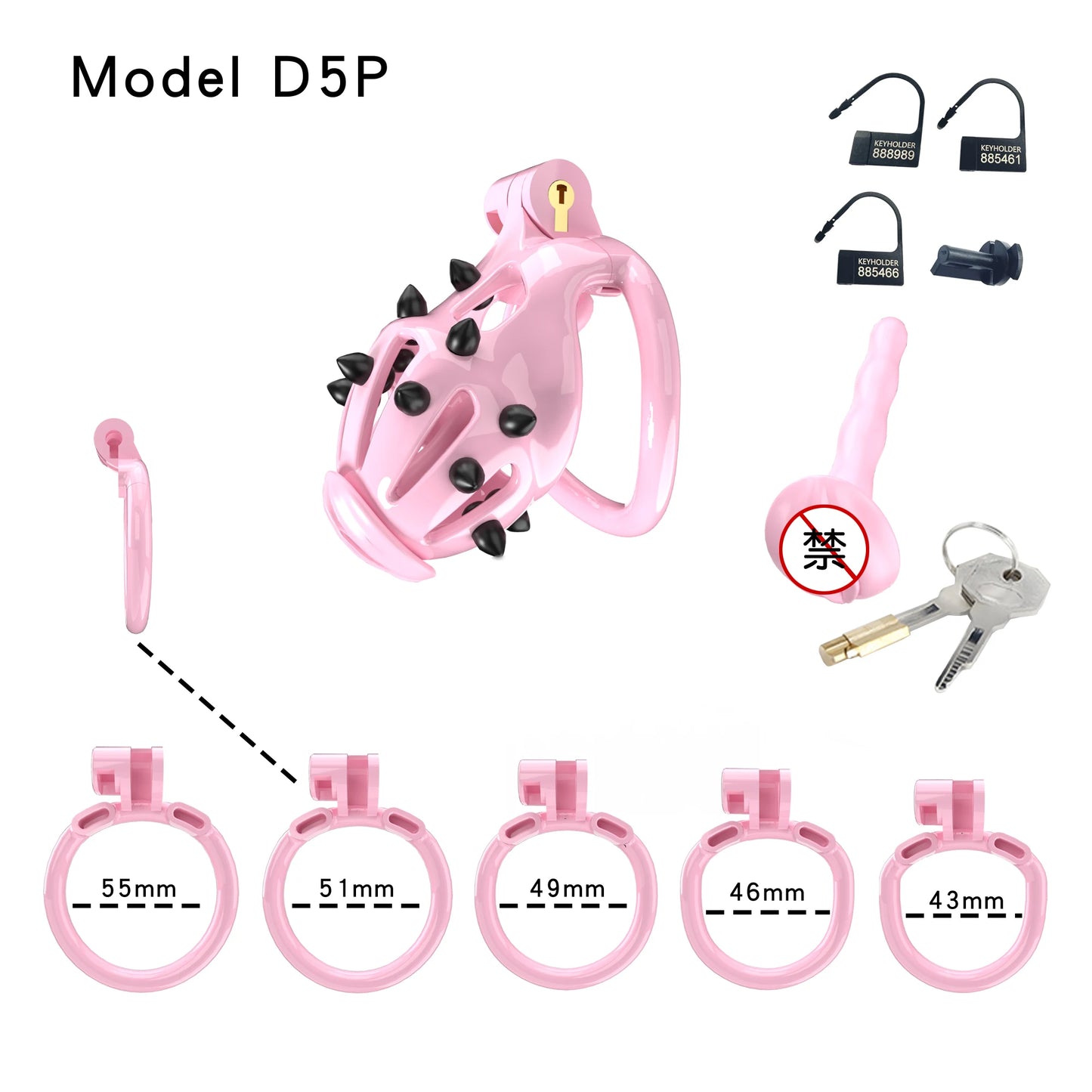 Bdsm Pink Chastity Cage With Pink Spikes Erotic Chastity Cage정조대Sissy Male Cock Cage Penis Wear Alternative Stimulation Sex Toys