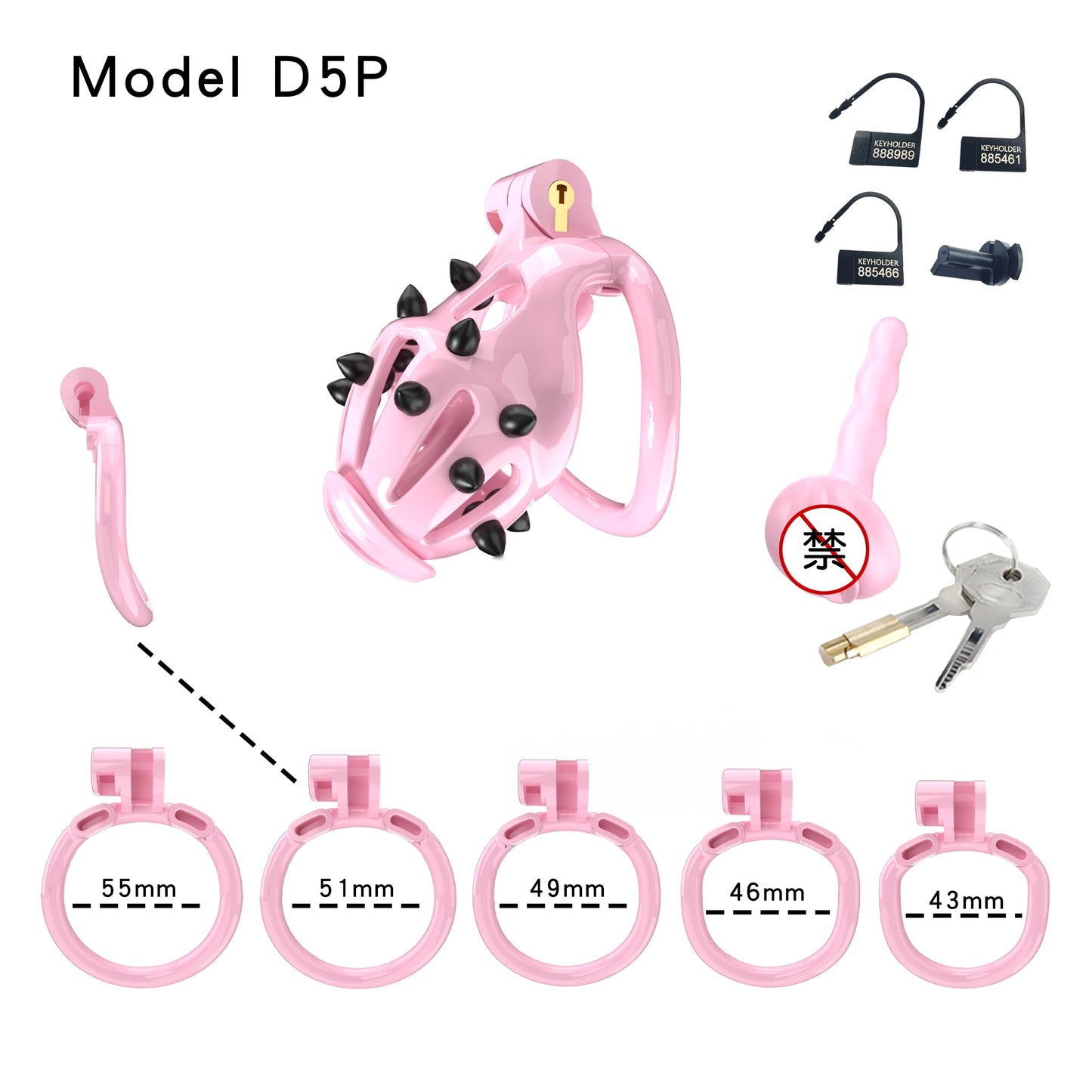 Bdsm Pink Chastity Cage With Pink Spikes Erotic Chastity Cage정조대Sissy Male Cock Cage Penis Wear Alternative Stimulation Sex Toys