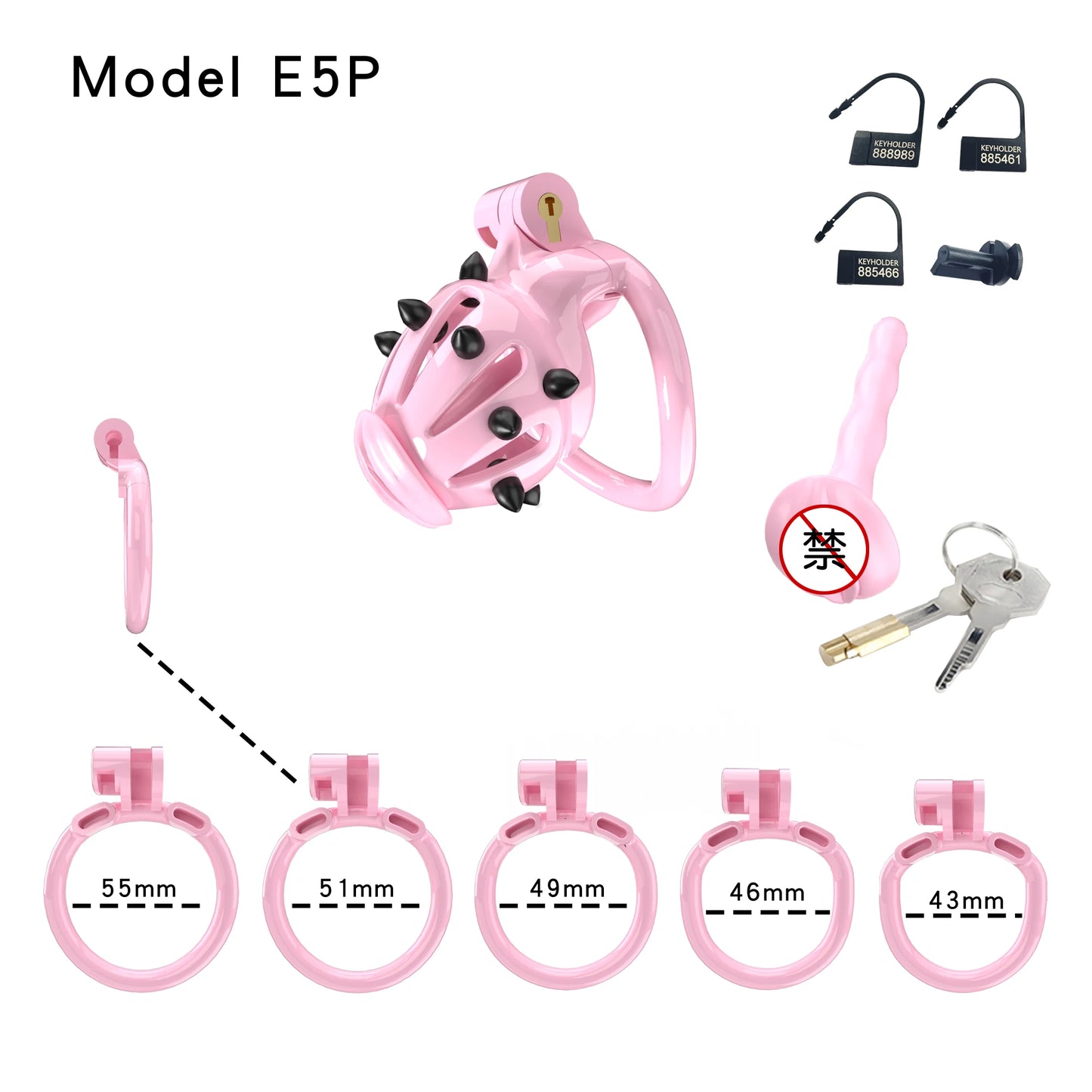 Bdsm Pink Chastity Cage With Pink Spikes Erotic Chastity Cage정조대Sissy Male Cock Cage Penis Wear Alternative Stimulation Sex Toys