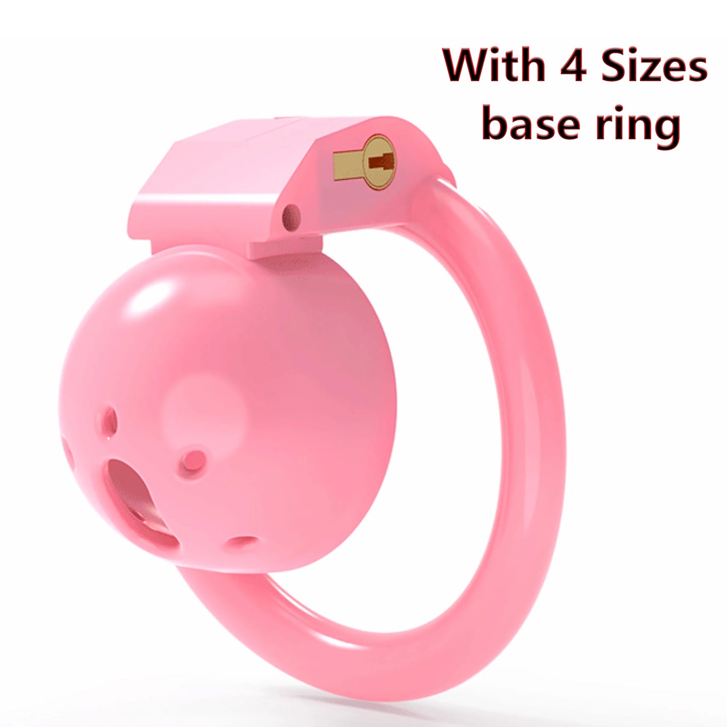 Bdsm Pink Mini Sissy Chastity Cage Devices with 4 Size Penis Rings Cock Cage Bondage Slave Abstinence Control Sex Toys for Male